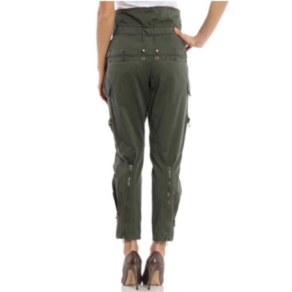Faith Connexion Cargo Pants Army Green Designer Size Small - Picture 4 of 14